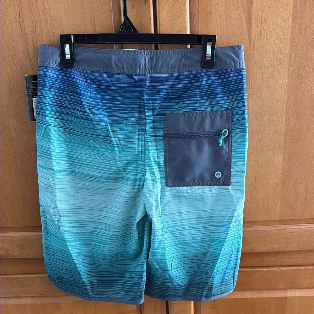 NWT; art class Blue and Gray Kids Swim Trunks - Picture 3 of 3